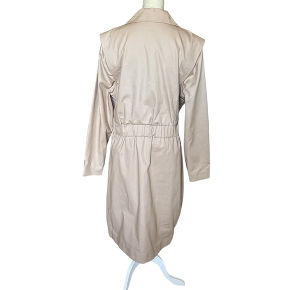 Express Double Breasted Trench Coat Women’s Size XL Adjustable Cuffs Classic - Picture 4 of 8